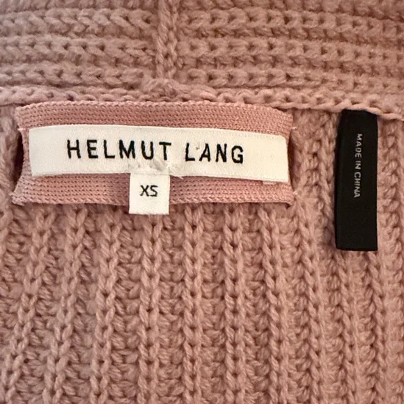Helmut Lang Blush V-Neck Sweater. Size XL - Picture 7 of 10